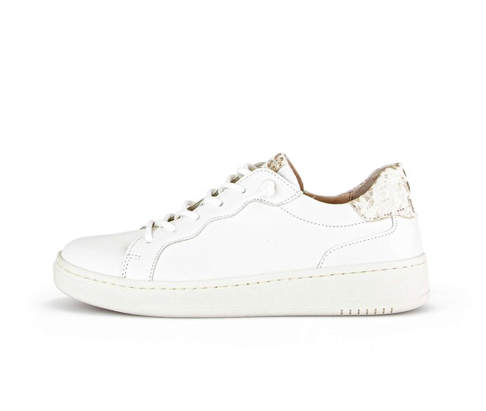 Gabor Sneaker Low Creme - Materialmix Leder