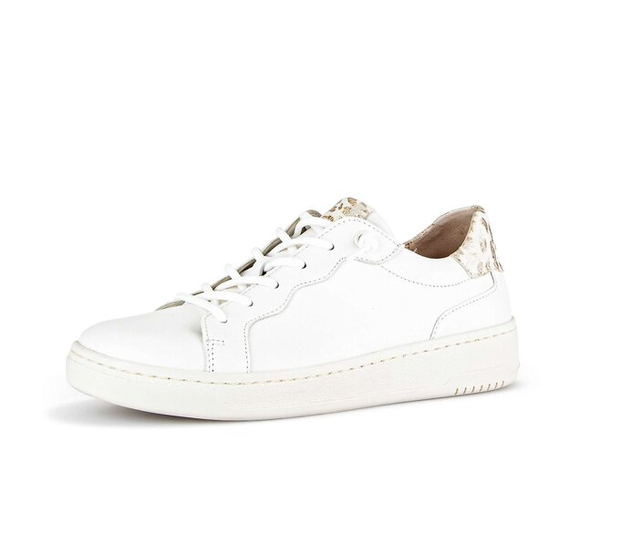 Gabor Sneaker Low Creme - Materialmix Leder