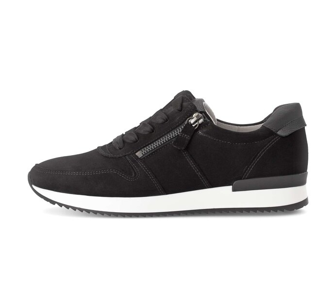 Gabor Sneaker Low Schwarz - Rauleder