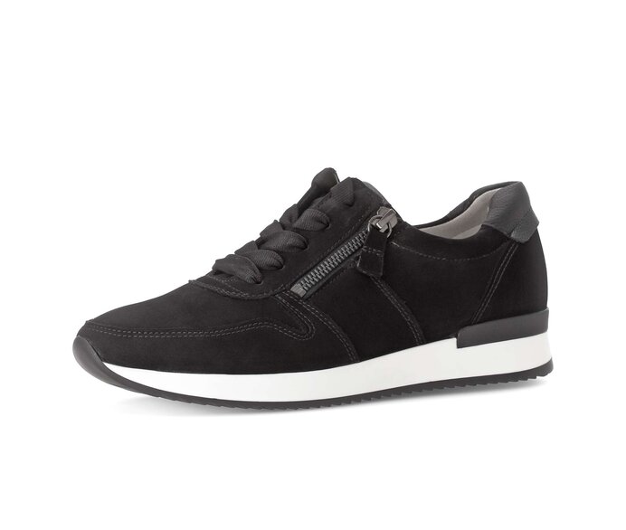 Gabor Sneaker Low Schwarz - Rauleder