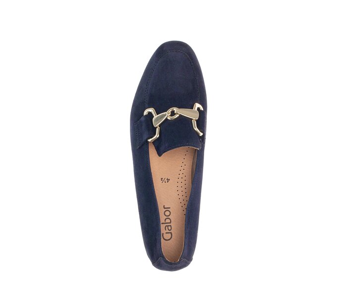 Gabor Slipper Blau - Rauleder