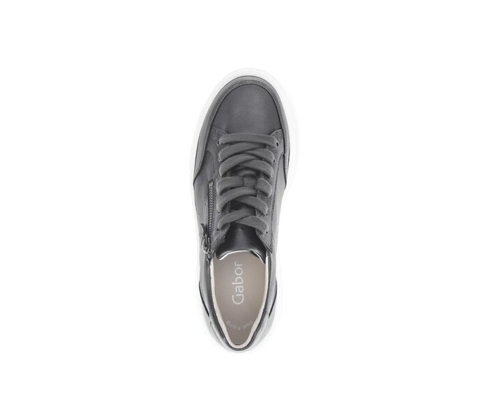 Gabor Sneaker Low Grau - Glattleder