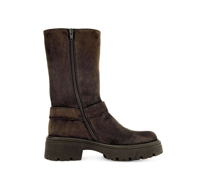 Gabor Biker Boots Braun - Rauleder
