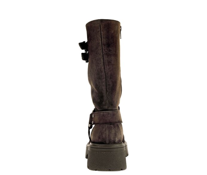 Gabor Biker Boots Braun - Rauleder