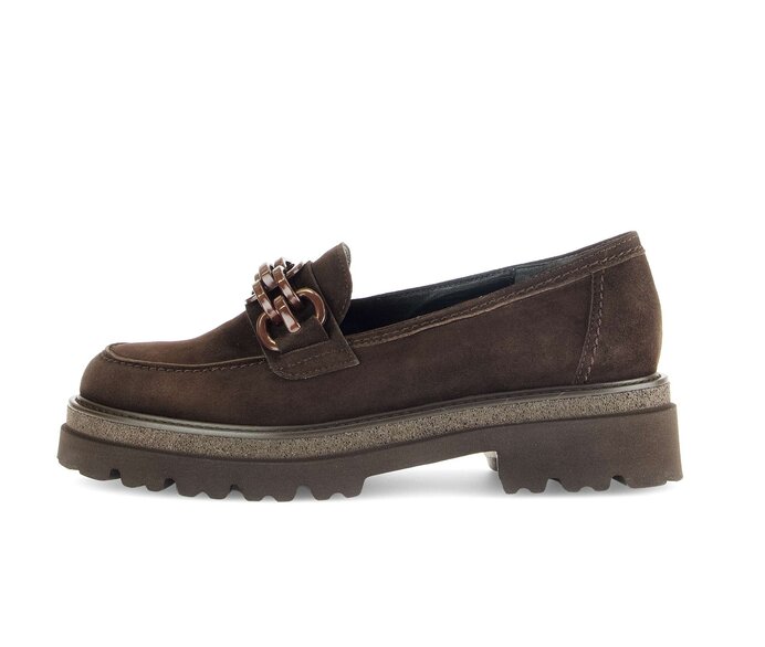 Gabor Loafer Braun - Rauleder