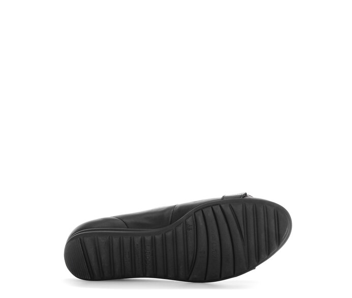 Gabor Sportliche Ballerina Schwarz - Glattleder