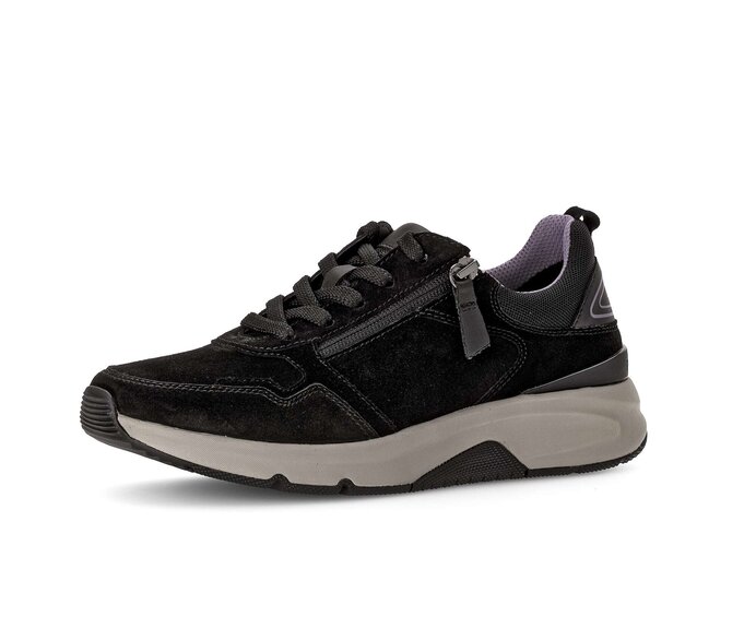 Gabor Sneaker Low Schwarz - Materialmix Leder/Lederimitat