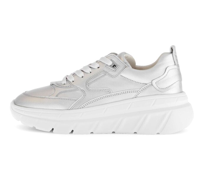 Gabor Sneaker Low Silber - Effektleder