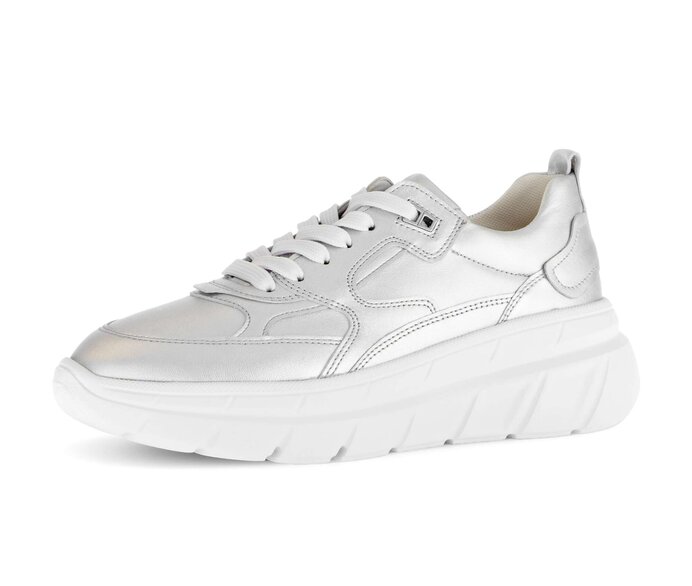Gabor Sneaker Low Silber - Effektleder