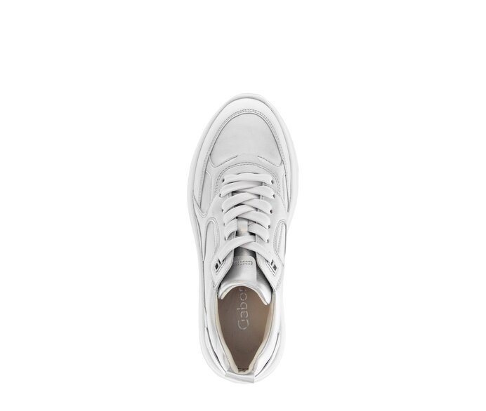 Gabor Sneaker Low Silber - Effektleder