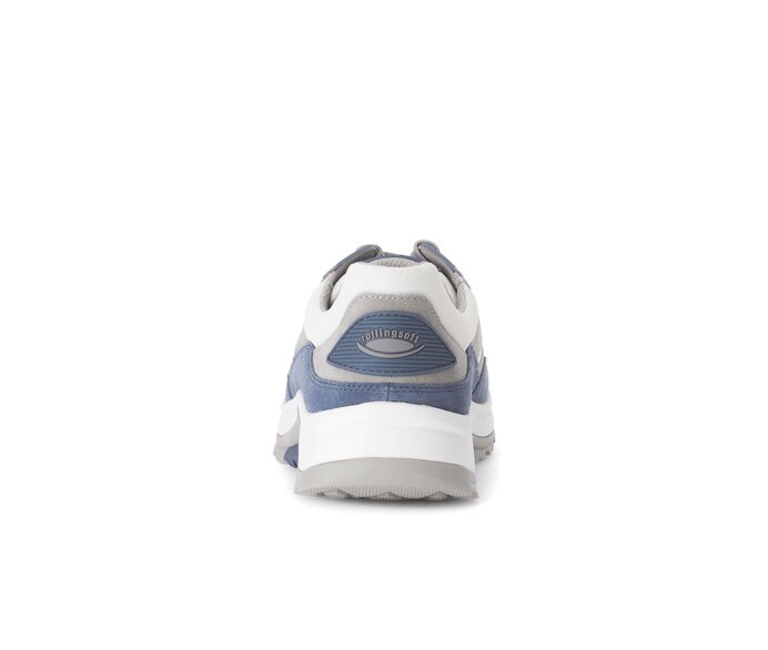 Gabor Rollingsoft Sneaker Low Blau - Materialmix Leder/Textil
