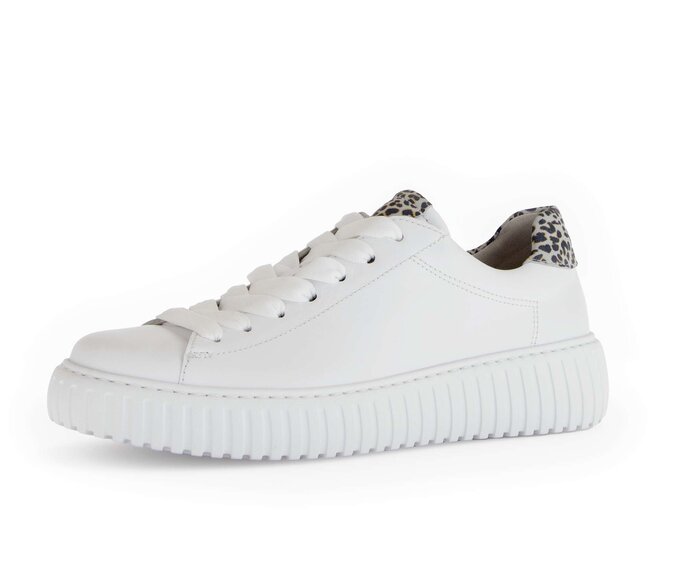 Gabor Sneaker Low Weiß - Materialmix Leder