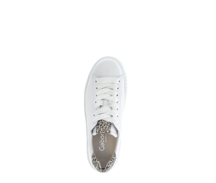 Gabor Sneaker Low Weiß - Materialmix Leder