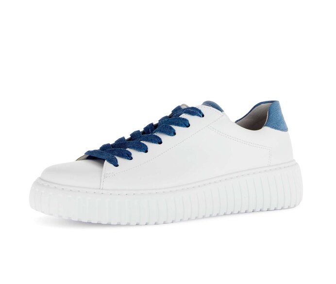 Gabor Sneaker Low Weiß - Materialmix Leder/Lederimitat