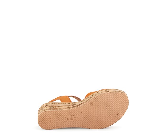 Gabor Keilsandalette Orange - Rauleder