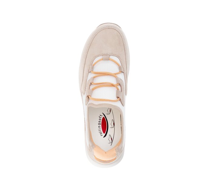 Gabor Sneaker Low Beige - Materialmix Leder/Lederimitat