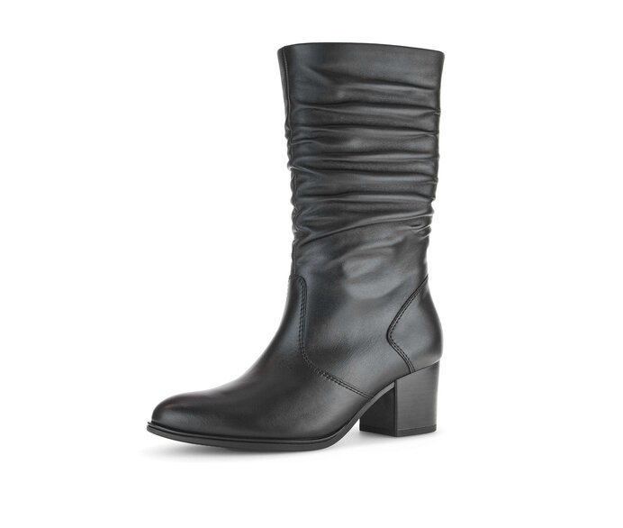 Gabor Elegante Stiefelette Schwarz - Glattleder