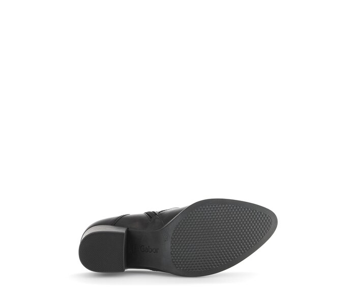 Gabor Elegante Stiefelette Schwarz - Glattleder