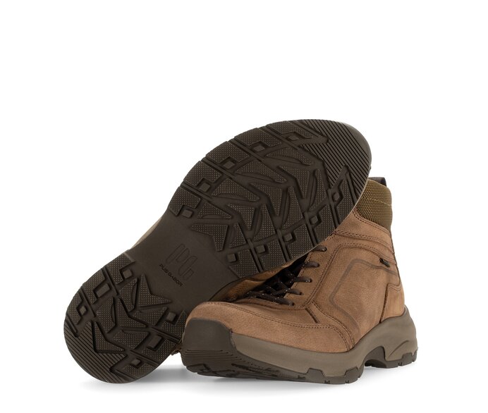 Pius Gabor Sportlicher Stiefel Braun - Materialmix Leder/Textil
