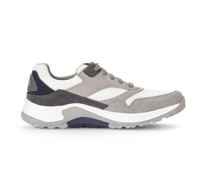 Gabor Rollingsoft Sneaker Low Grau - Materialmix Leder/Textil
