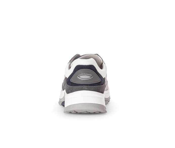 Gabor Rollingsoft Sneaker Low Grau - Materialmix Leder/Textil