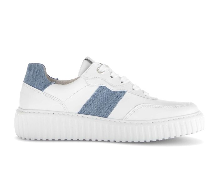 Gabor Sneaker Low Weiß - Materialmix Leder/Lederimitat