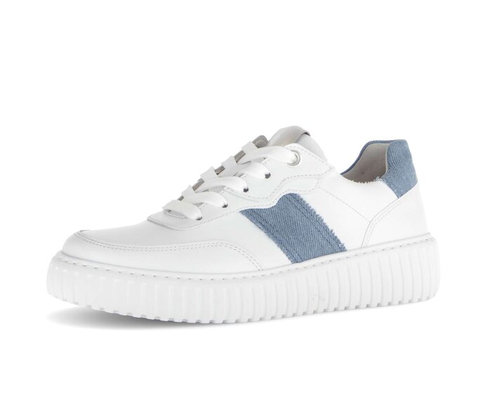 Gabor Sneaker Low Weiß - Materialmix Leder/Lederimitat