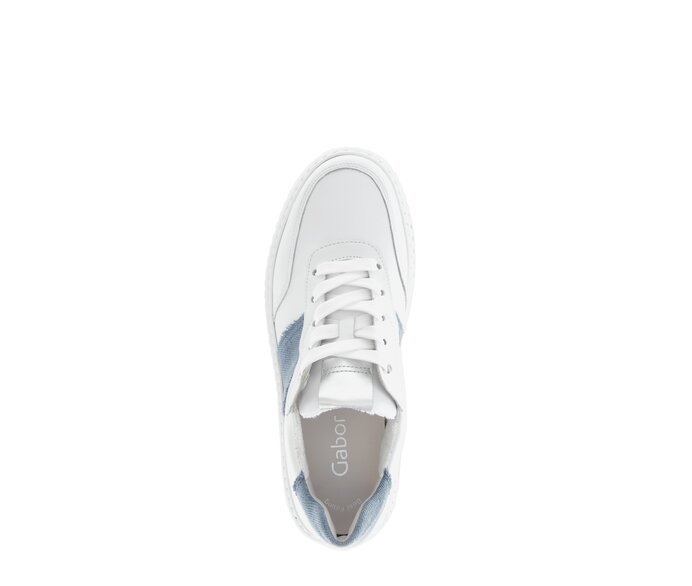 Gabor Sneaker Low Weiß - Materialmix Leder/Lederimitat