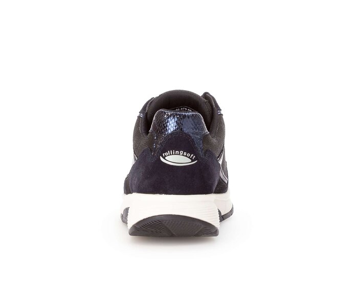 Gabor Sneaker Low Blau - Materialmix Leder/Lederimitat