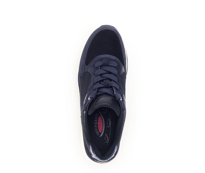 Gabor Sneaker Low Blau - Materialmix Leder/Lederimitat