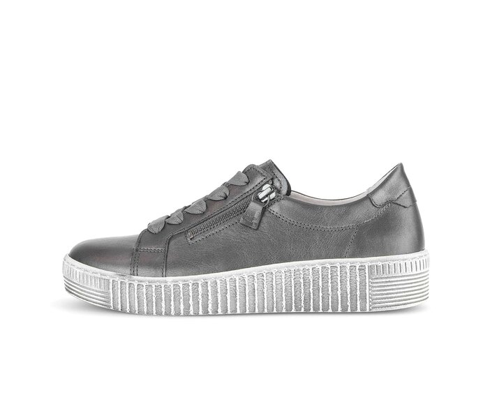 Gabor Sneaker Low Grau - Glattleder