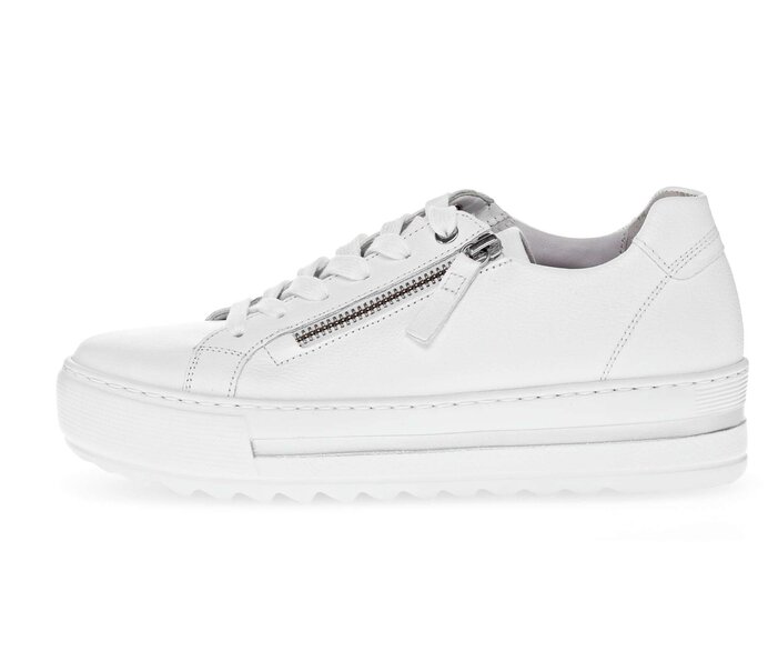 Gabor Sneaker Low Weiß - Glattleder