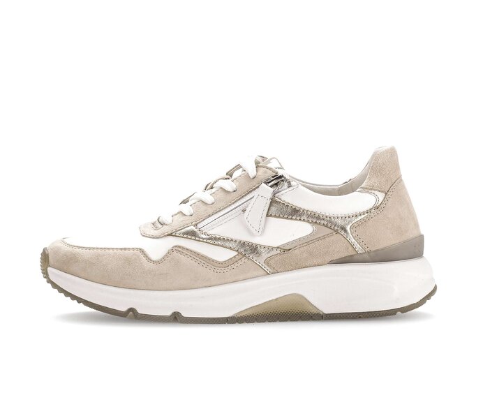 Gabor Sneaker Low Beige - Materialmix Leder