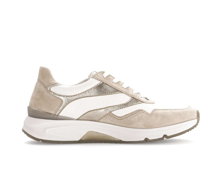 Gabor Sneaker Low Beige - Materialmix Leder