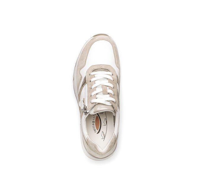 Gabor Sneaker Low Beige - Materialmix Leder