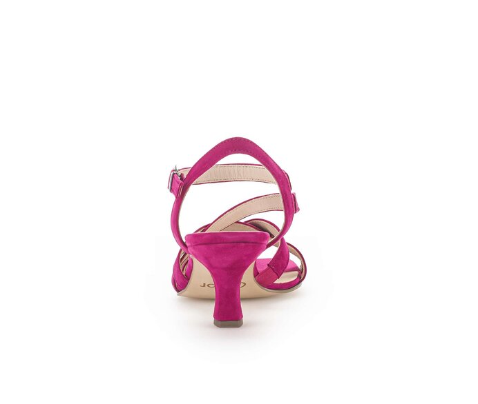 Gabor Riemchensandale Pink - Rauleder