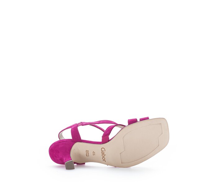 Gabor Riemchensandale Pink - Rauleder