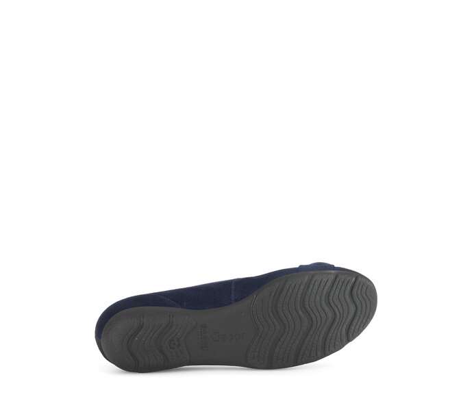 Gabor Sportliche Ballerina Blau - Rauleder