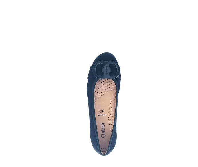 Gabor Sportliche Ballerina Blau - Rauleder