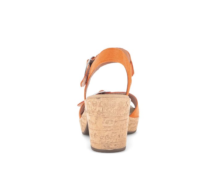 Gabor Plateau Sandale Orange - Rauleder