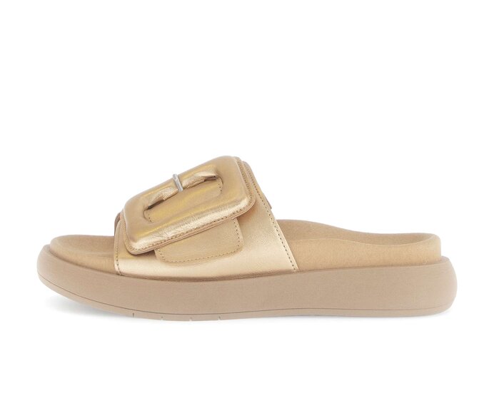 Gabor Pantolette Gold - Effektleder