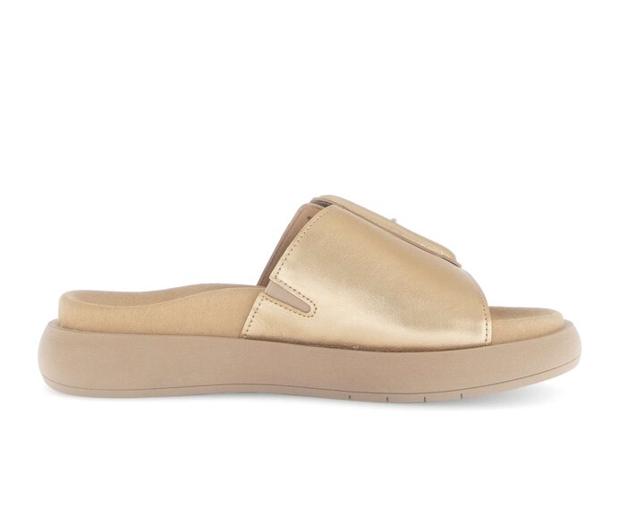 Gabor Pantolette Gold - Effektleder