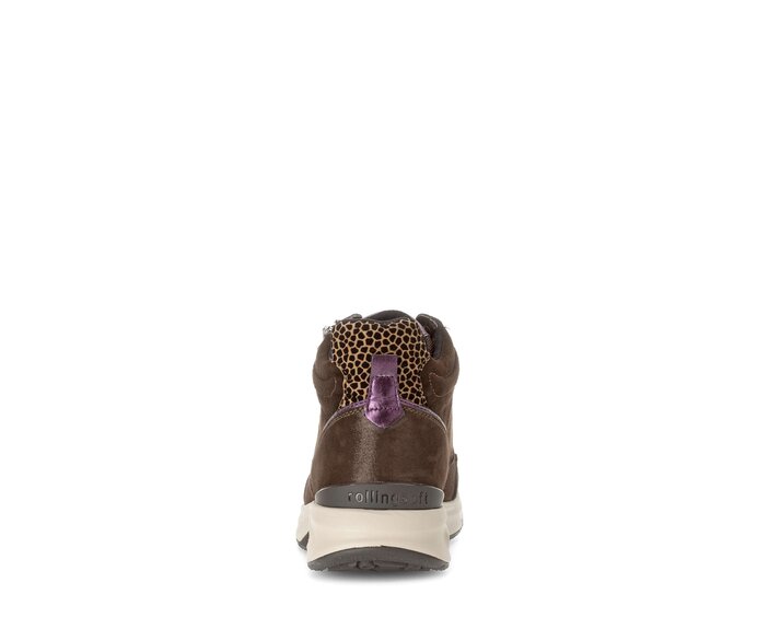 Gabor Sportliche Stiefelette Braun - Materialmix Leder