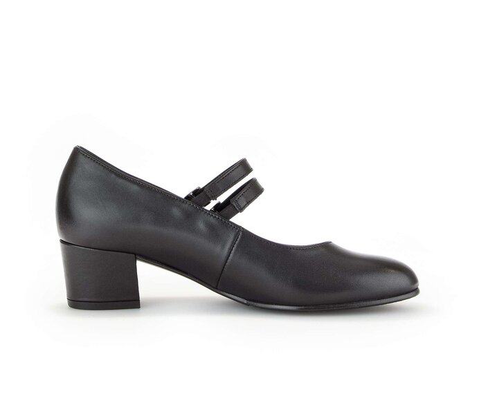 Gabor Spangenpumps Schwarz - Glattleder