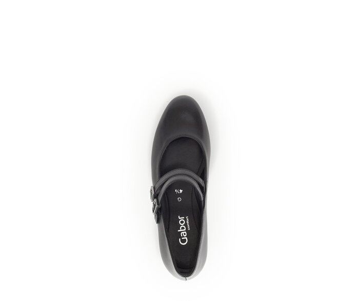 Gabor Spangenpumps Schwarz - Glattleder