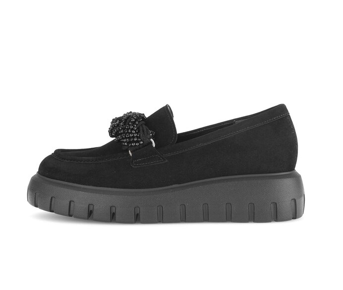 Gabor Loafer Schwarz - Rauleder