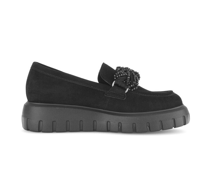 Gabor Loafer Schwarz - Rauleder
