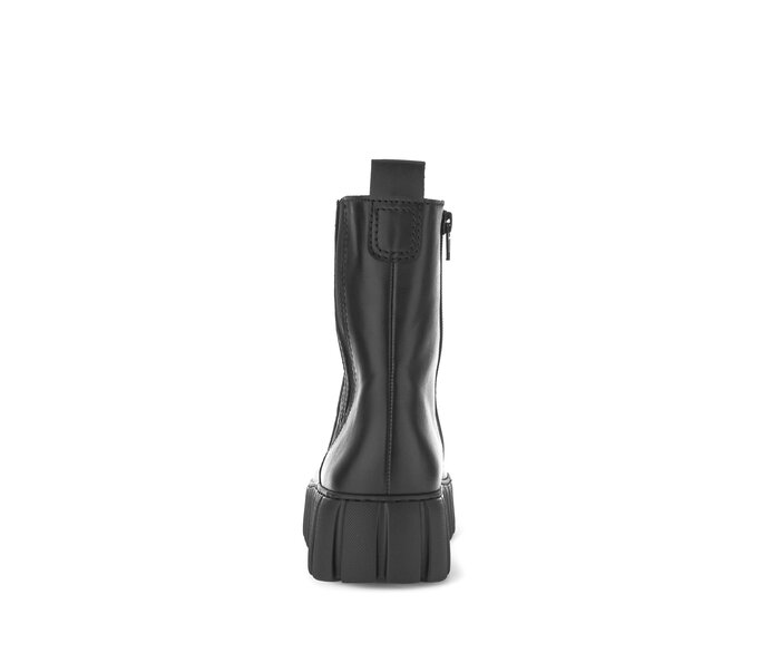 Gabor Plateau Stiefelette Schwarz - Glattleder