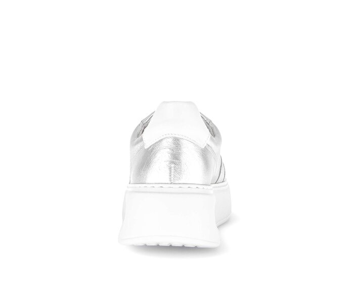Gabor Sneaker Low Silber - Materialmix Leder