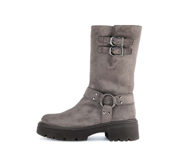 Gabor Biker Boots Braun - Rauleder